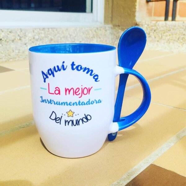 Mug Cuchara Estampado