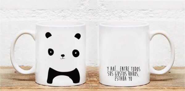 Mug Blanco estampado Oso