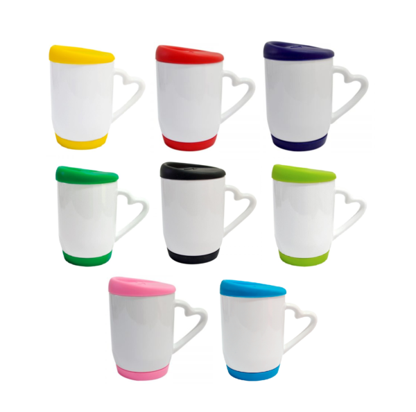 Mug con tapa varios colores